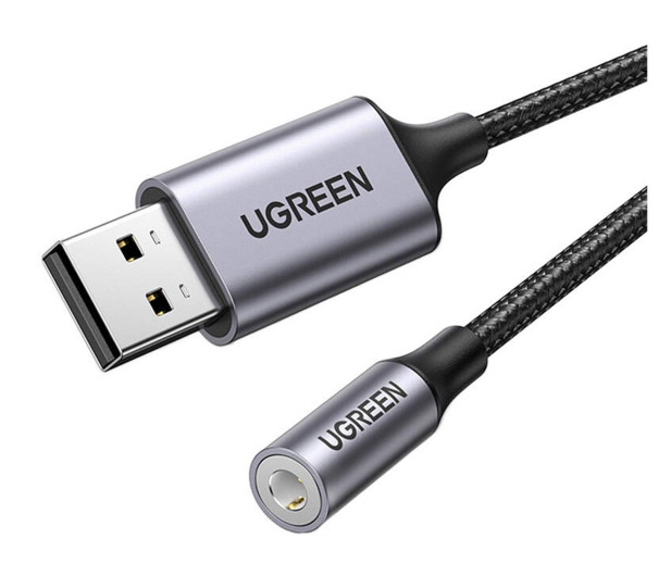 UGREEN Adapter audio CM477 USB do Mini Jack 3.5mm AUX szary - 1488899 - zdjęcie 3